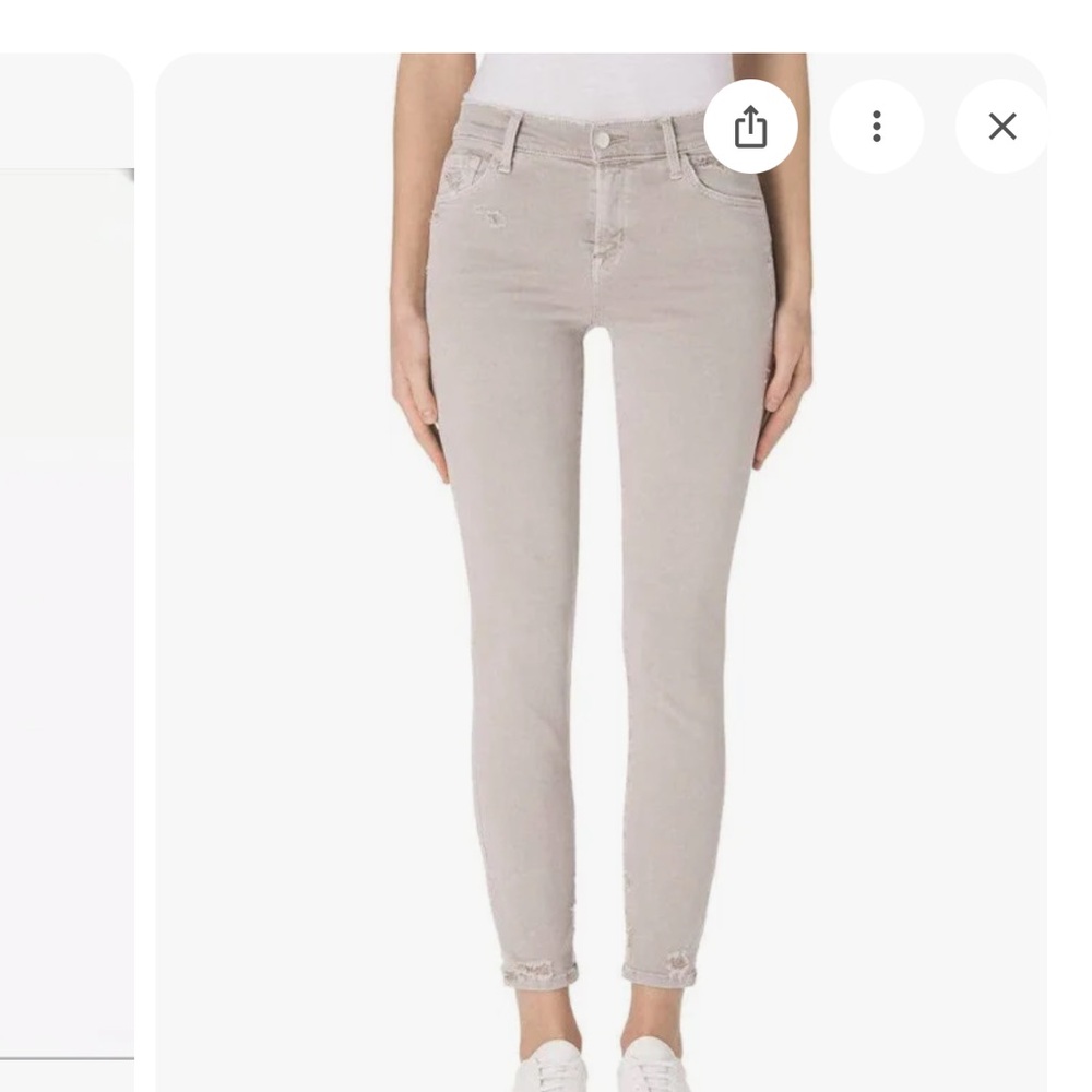 J Brand Ankle Jeans - Light Gray